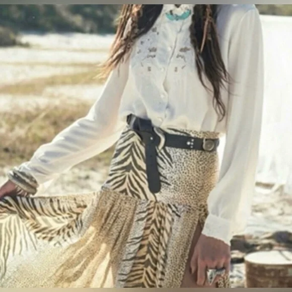 Vintage Spell and the Gypsy Jungle Split Skirt